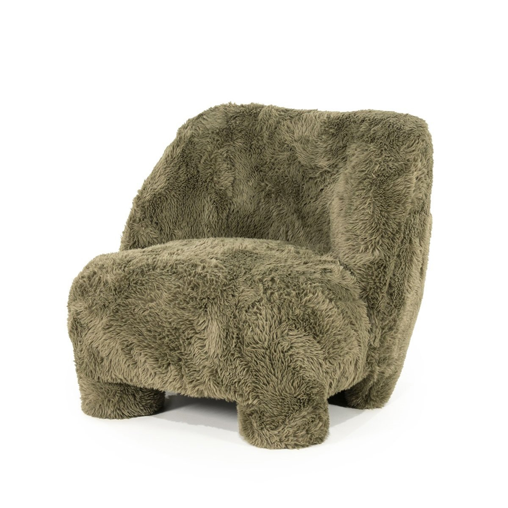 ARMCHAIR SAMSON GREEN DOODLE 78X83X74CM