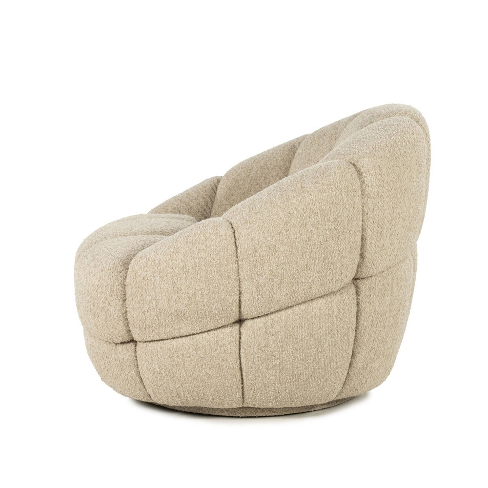 ARMCHAIR TINA BEIGE FLOU 95X93X76CM - Image 4
