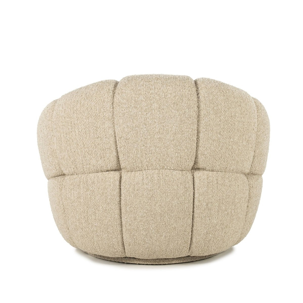 ARMCHAIR TINA BEIGE FLOU 95X93X76CM - Image 3