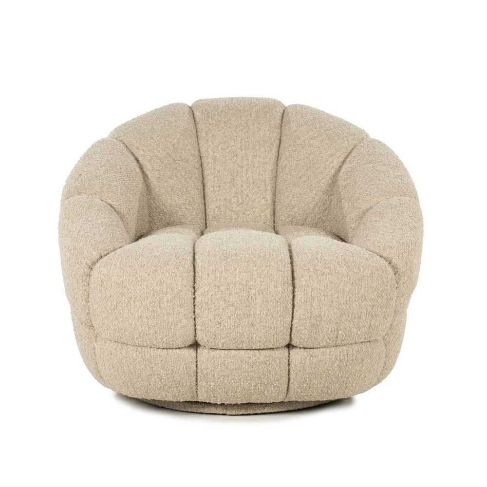 ARMCHAIR TINA BEIGE FLOU 95X93X76CM - Image 2