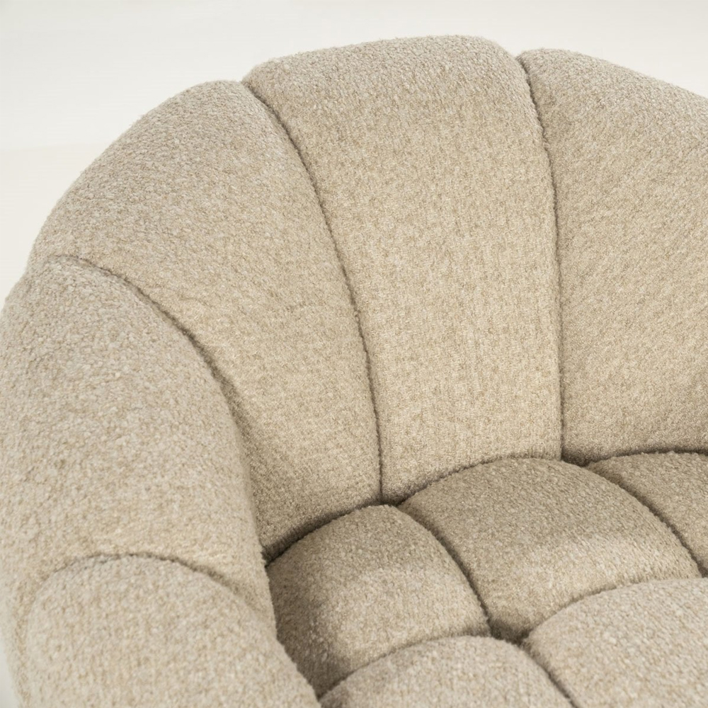 ARMCHAIR TINA BEIGE FLOU 95X93X76CM - Image 8