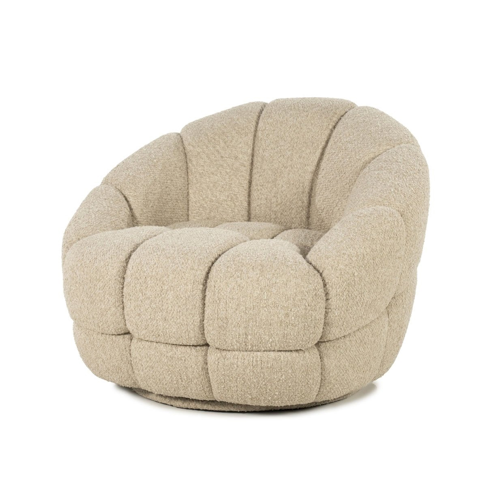 ARMCHAIR TINA BEIGE FLOU 95X93X76CM