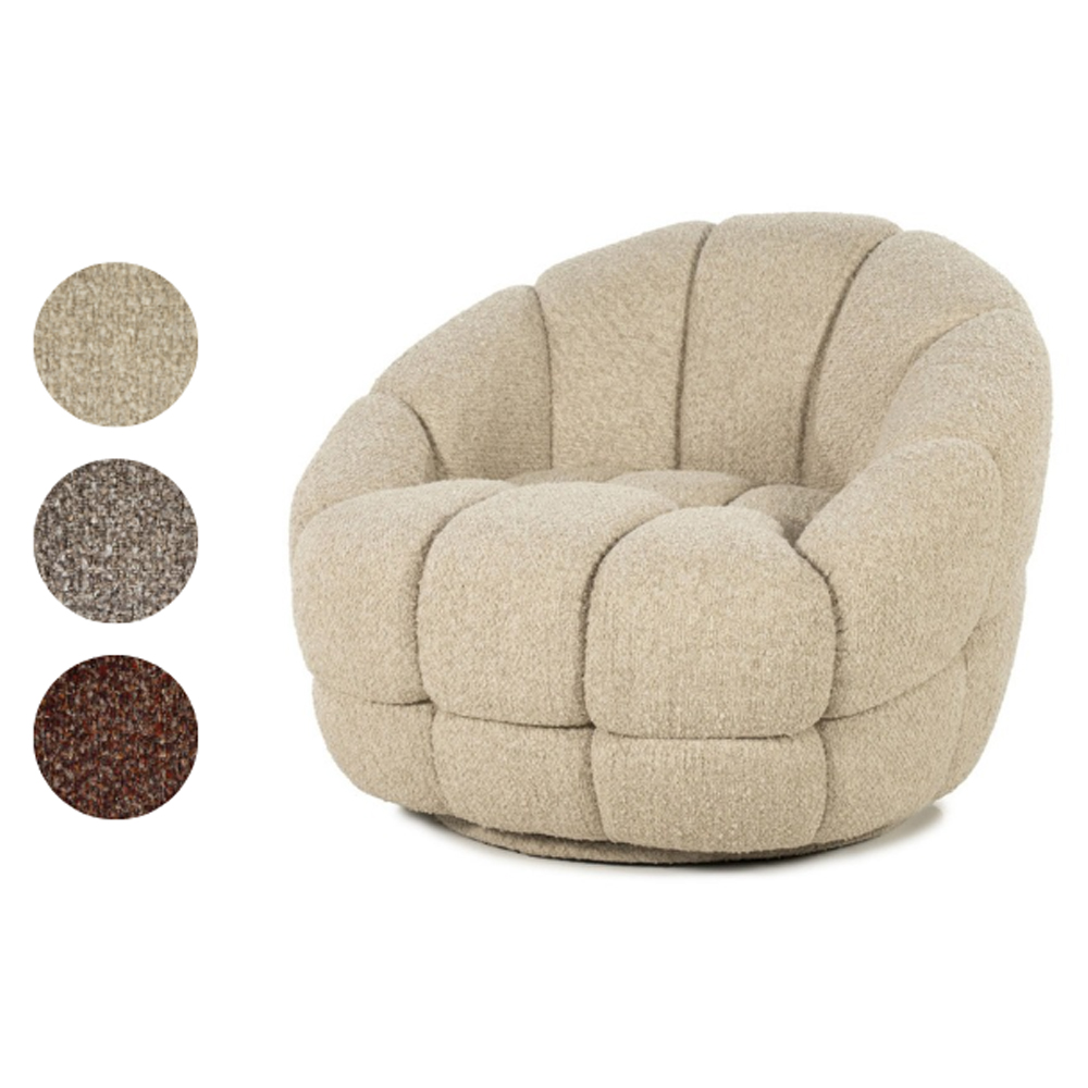 ARMCHAIR TINA FLOU 95X93X76CM