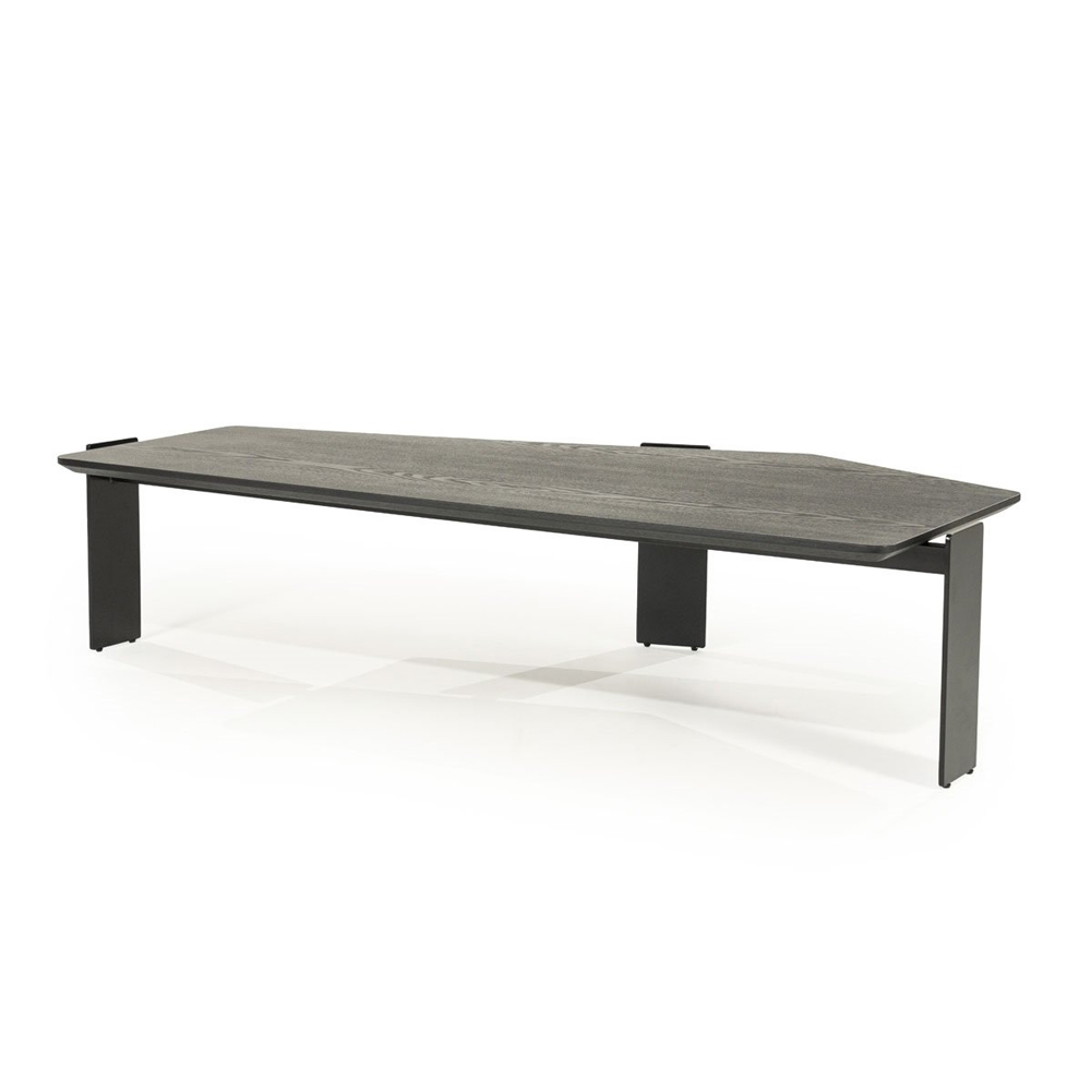 COFFEE TABLE ROBERT BLACK 150X70X35CM - Image 2