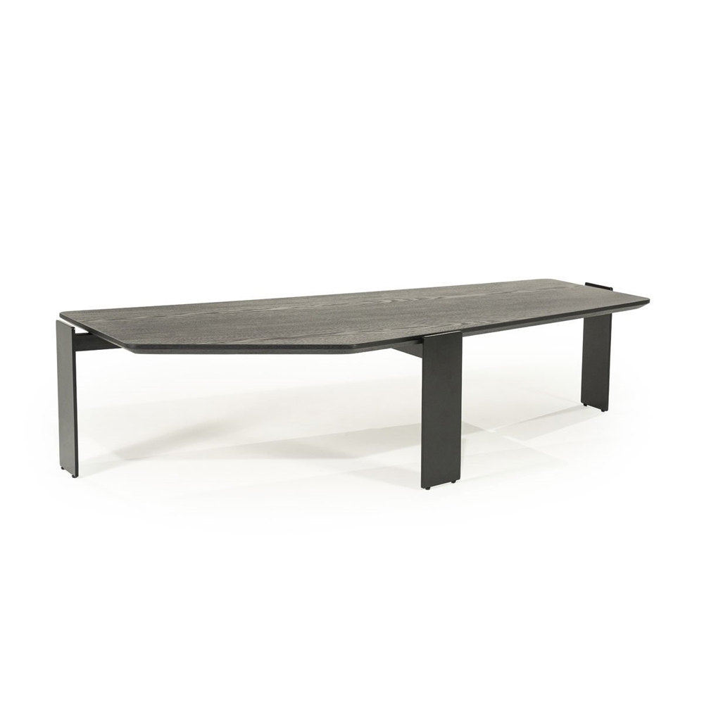 COFFEE TABLE ROBERT BLACK 150X70X35CM - Image 8