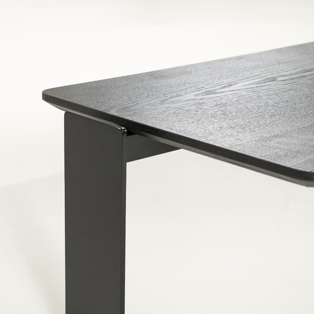 COFFEE TABLE ROBERT BLACK 150X70X35CM - Image 7