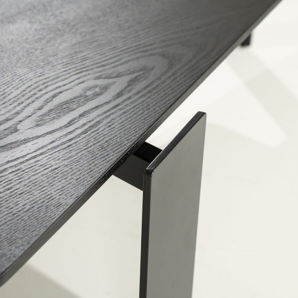 COFFEE TABLE ROBERT BLACK 150X70X35CM - Image 5