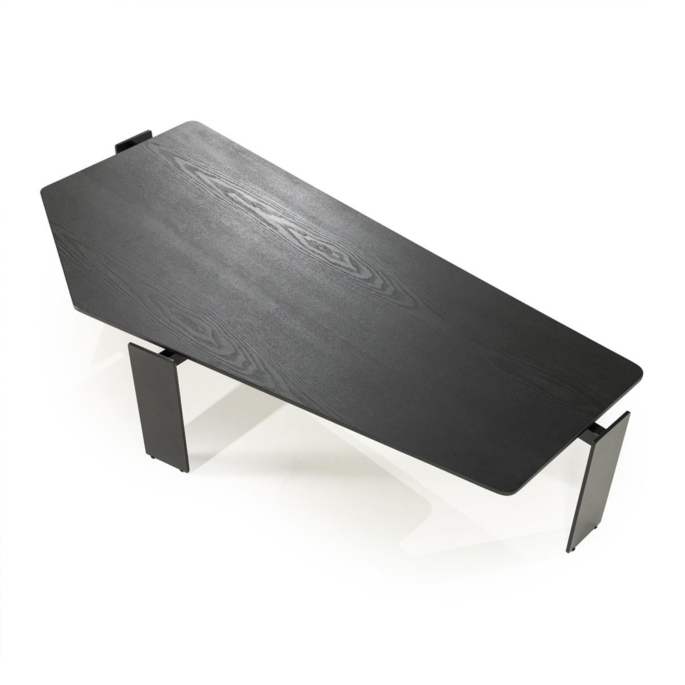 COFFEE TABLE ROBERT BLACK 150X70X35CM - Image 4