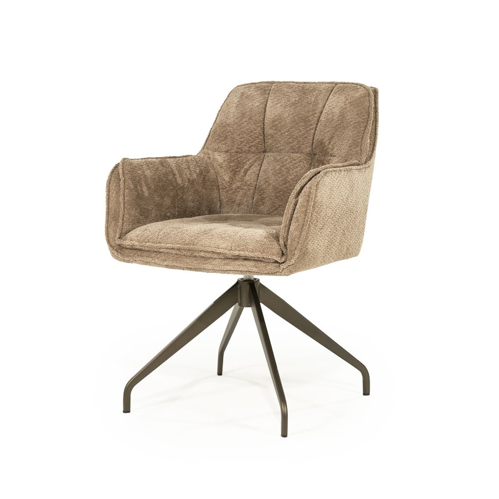 CHAIR HUGO TAUPE LYRIC 61X66X87CM