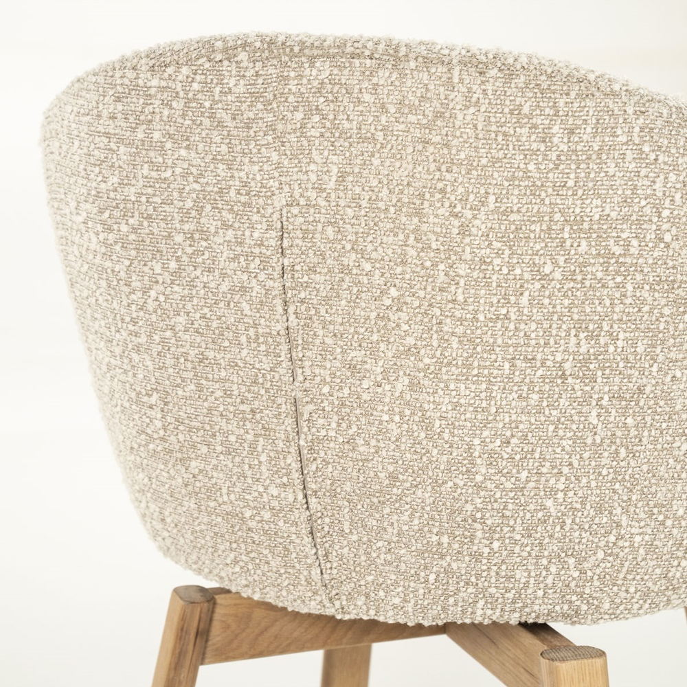 CHAIR LIVIA TAUPE HUSH 65X63X80CM - Image 5