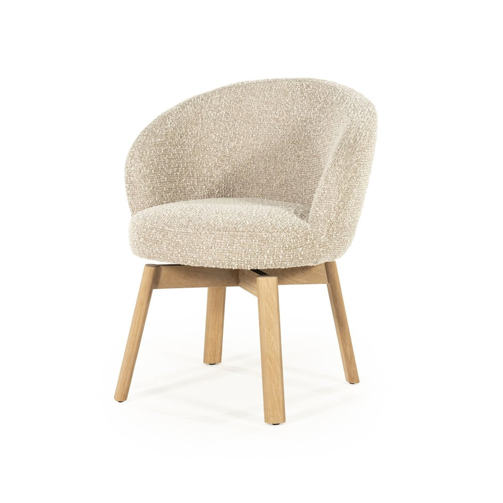 CHAIR LIVIA TAUPE HUSH 65X63X80CM