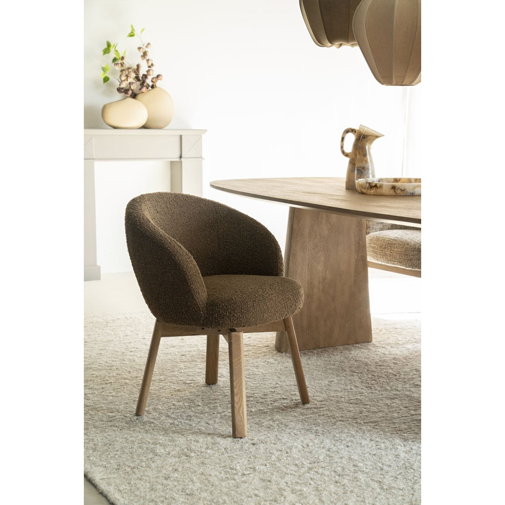 CHAIR LIVIA BROWN HUSH 65X63X80CM - Image 11