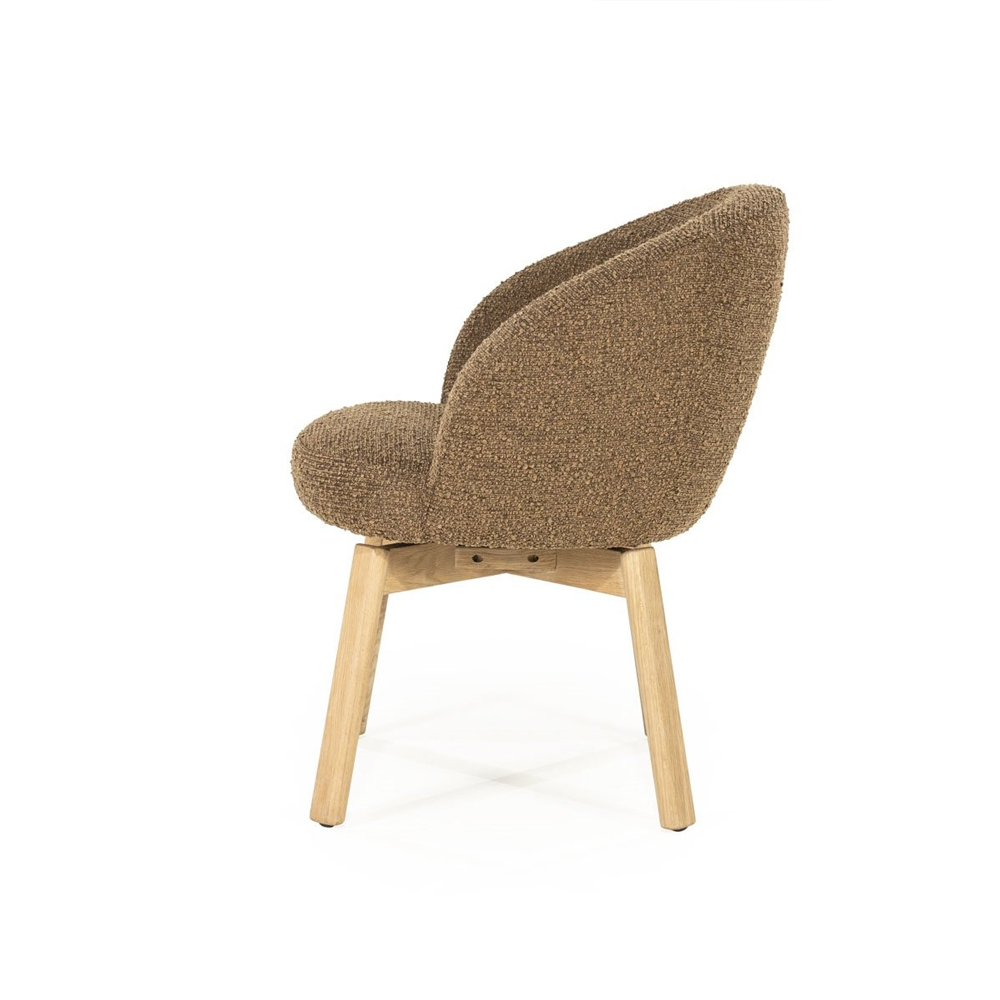 CHAIR LIVIA BROWN HUSH 65X63X80CM - Image 10