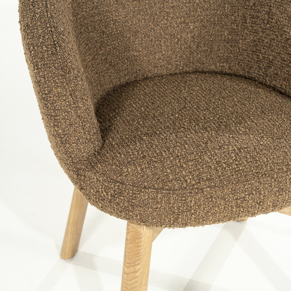CHAIR LIVIA BROWN HUSH 65X63X80CM - Image 6