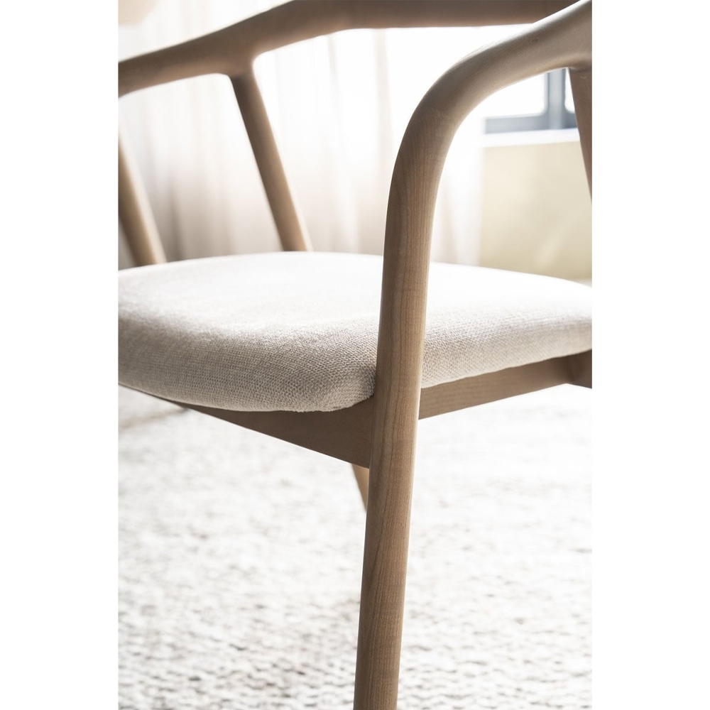 CHAIR RAYVEN LIGHT BROWN 55X56X79CM - Image 2