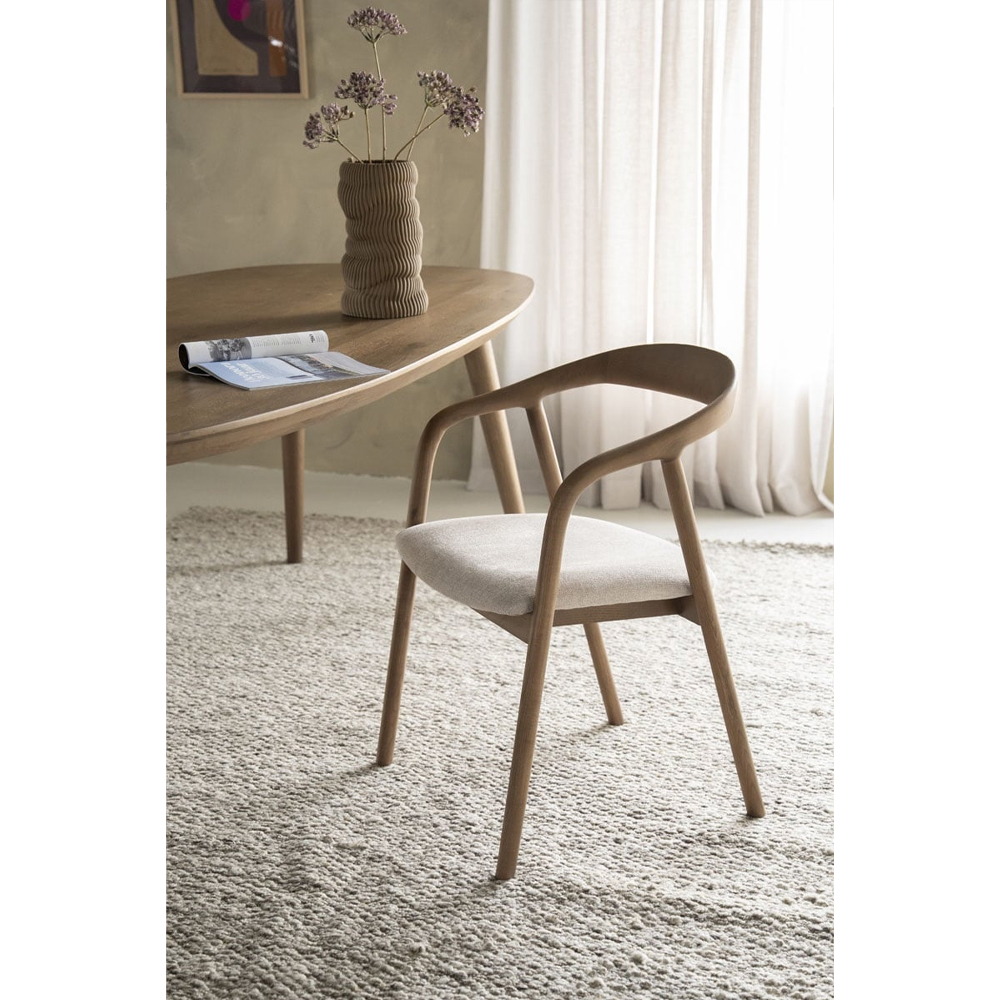 CHAIR RAYVEN LIGHT BROWN 55X56X79CM - Image 12