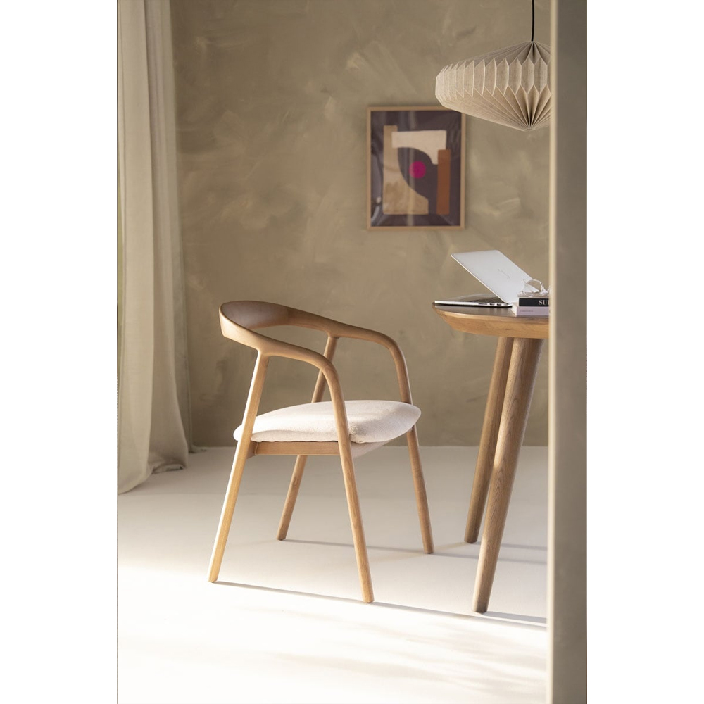 CHAIR RAYVEN LIGHT BROWN 55X56X79CM - Image 9