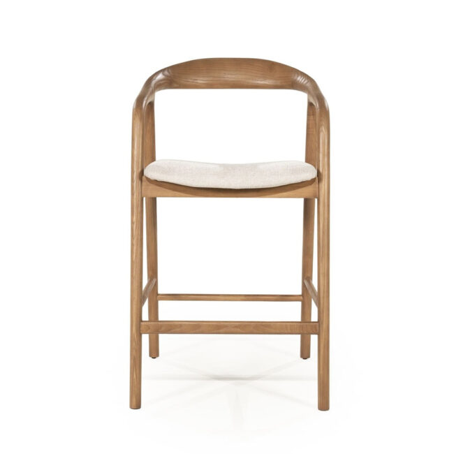 BAR CHAIR RAYVEN LIGHT BROWN 55X61X94CM - Image 7