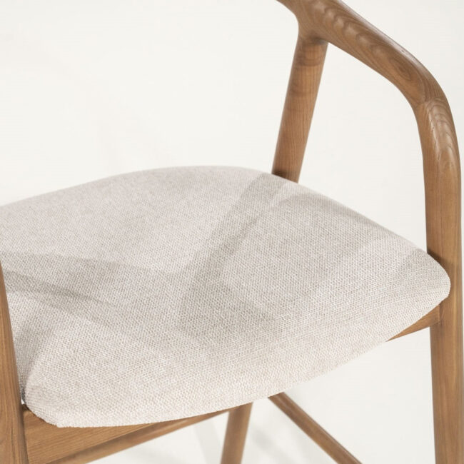 BAR CHAIR RAYVEN LIGHT BROWN 55X61X94CM - Image 4