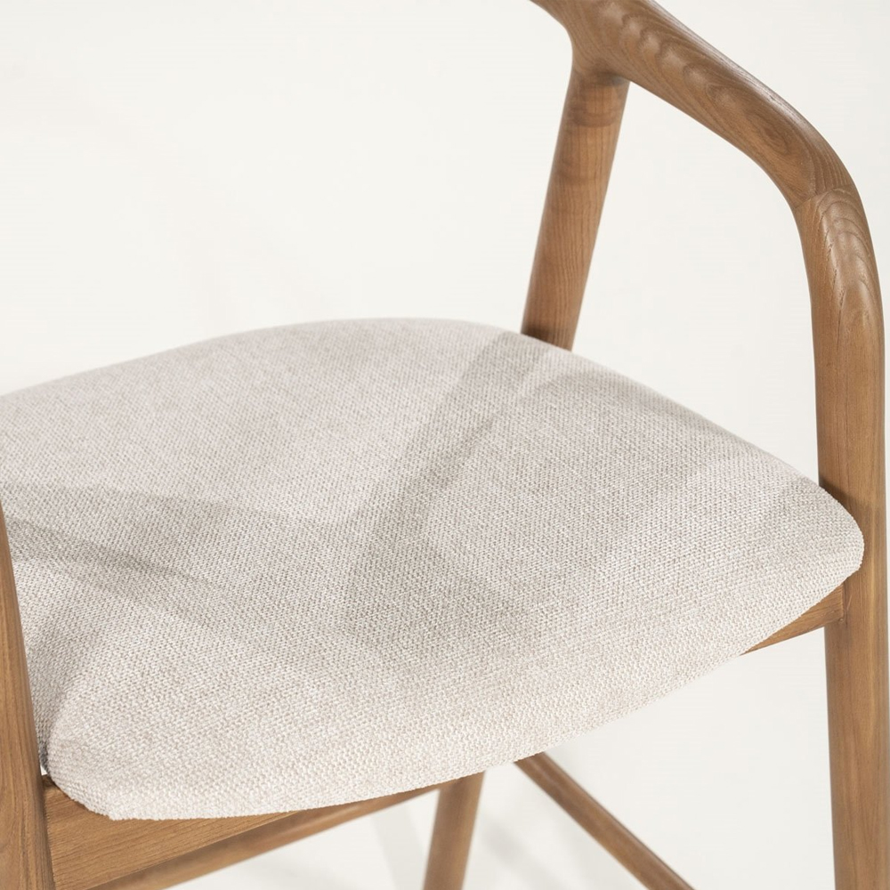 BAR CHAIR RAYVEN LIGHT BROWN 55X61X94CM - Image 4