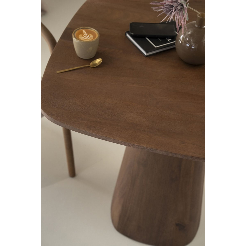 DINING TABLE ARON 80X80 LIGHT BROWN 80X80X76CM - Image 2