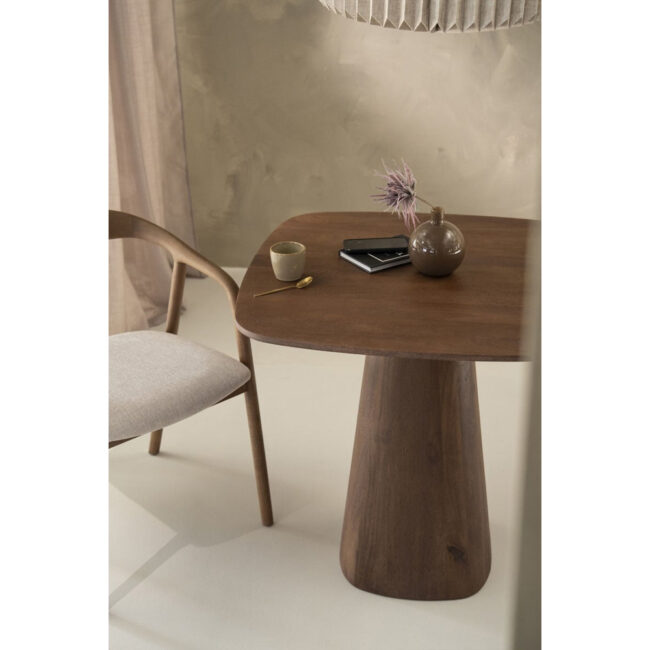 DINING TABLE ARON 80X80 LIGHT BROWN 80X80X76CM - Image 8
