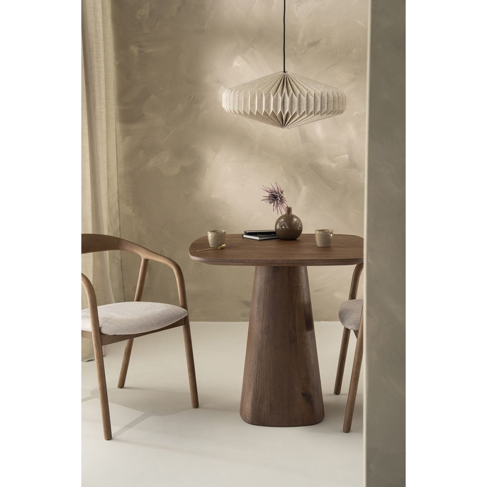 DINING TABLE ARON 80X80 LIGHT BROWN 80X80X76CM - Image 7