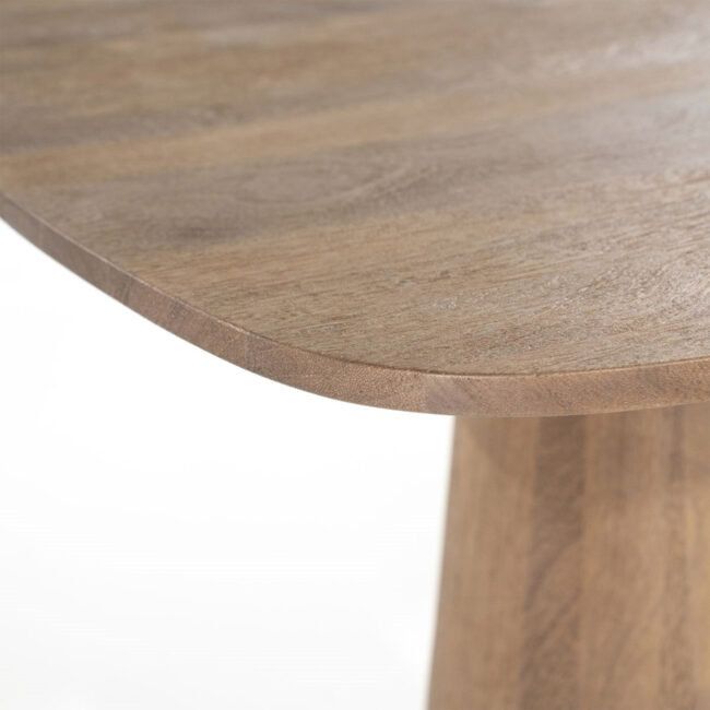 COUNTER TABLE ARON LIGHT BROWN 80X80X90CM - Image 4