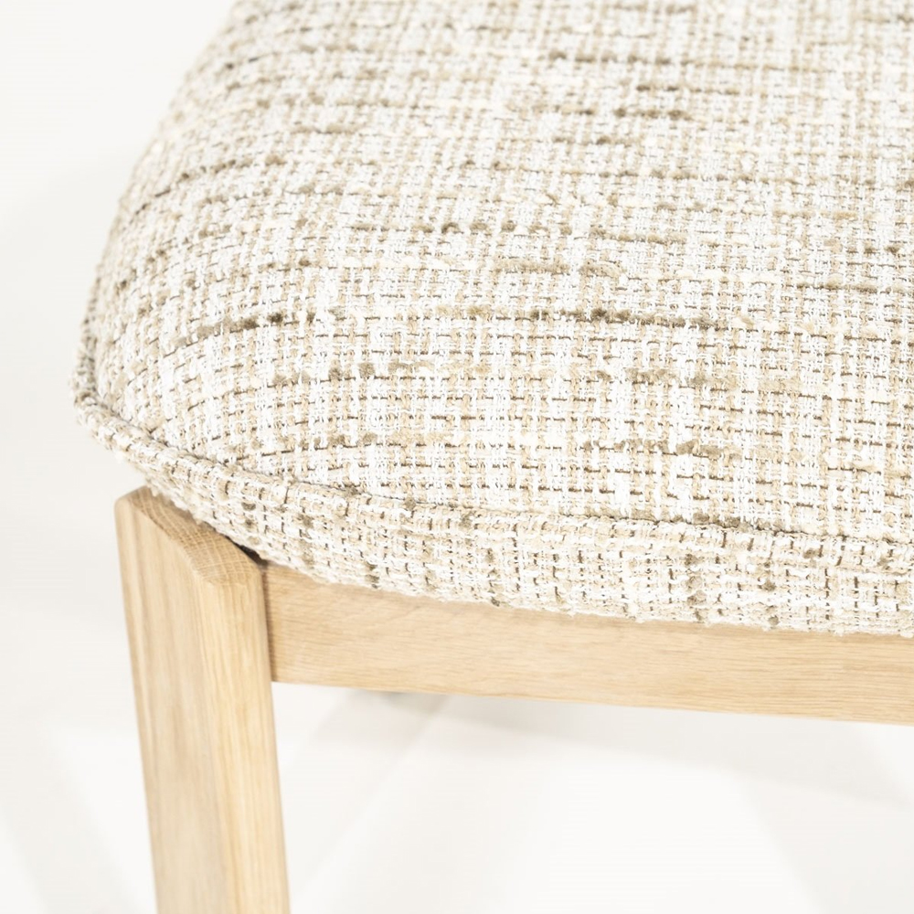 STOOL LOTTIE BEIGE NORI 48X48X45CM - Image 3