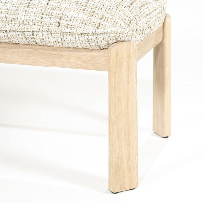BENCH LOTTIE BEIGE NORI 143X48X45CM - Image 4