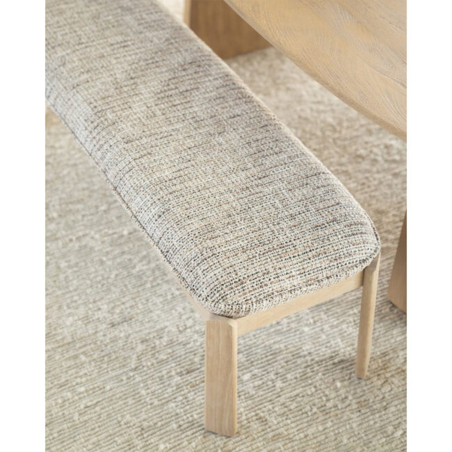 BENCH LOTTIE TAUPE NORI 143X48X45CM - Image 4