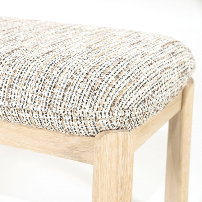 BENCH LOTTIE TAUPE NORI 143X48X45CM - Image 6
