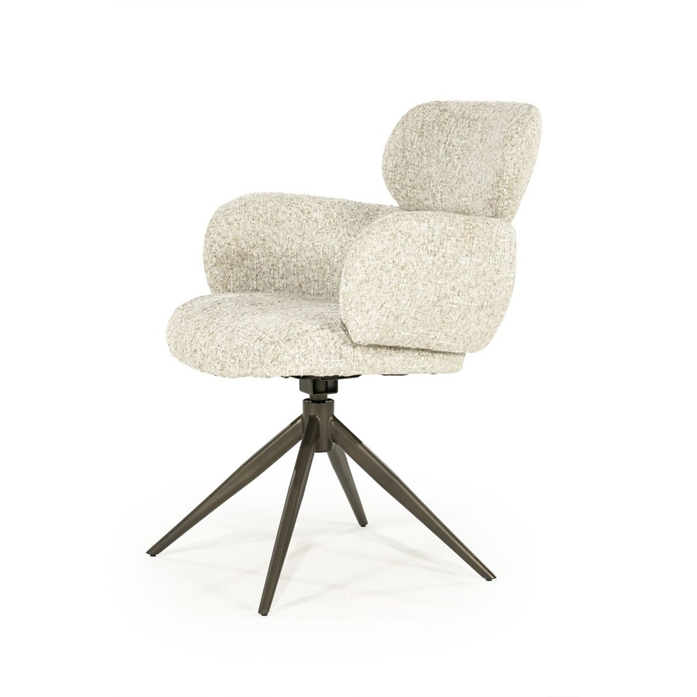 CHAIR DARCIO BEIGE GLEAM 62X66,5X87CM - Image 8