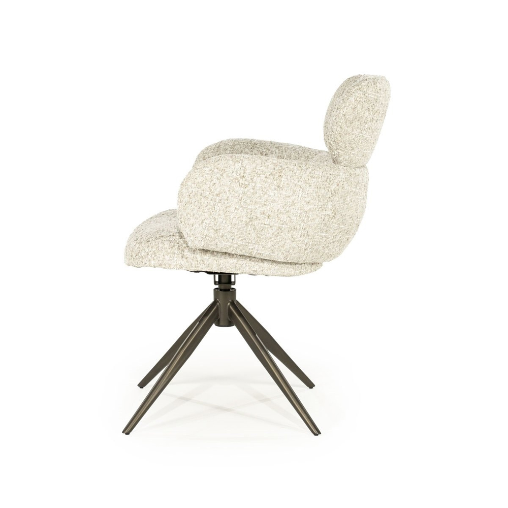 CHAIR DARCIO BEIGE GLEAM 62X66,5X87CM - Image 9