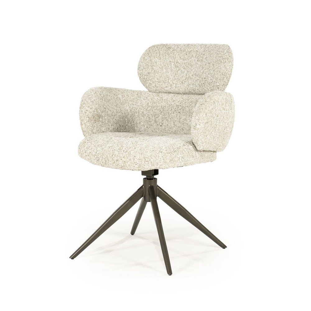 CHAIR DARCIO BEIGE GLEAM 62X66,5X87CM