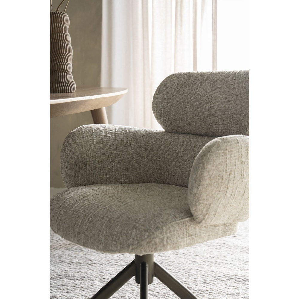 CHAIR DARCIO TAUPE GLEAM 62X66,5X87CM - Image 11