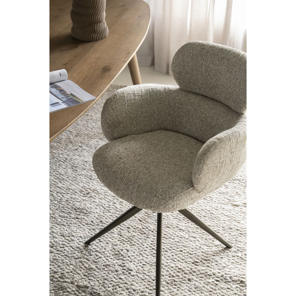 CHAIR DARCIO TAUPE GLEAM 62X66,5X87CM - Image 10