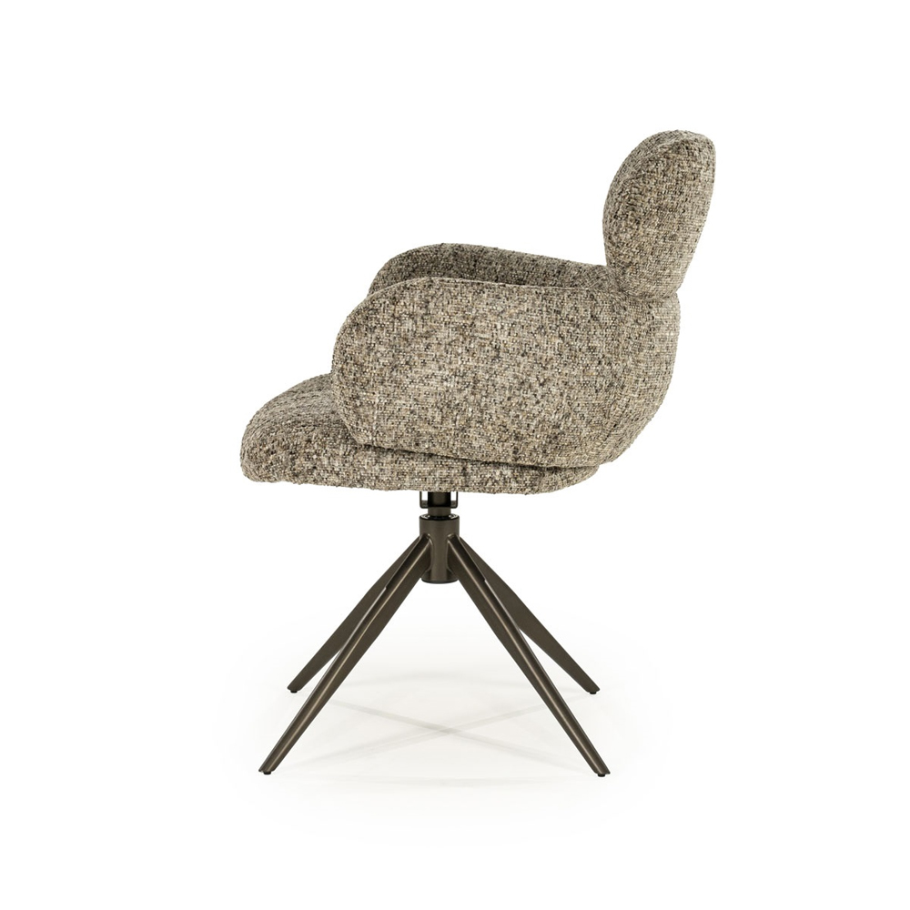 CHAIR DARCIO TAUPE GLEAM 62X66,5X87CM - Image 6