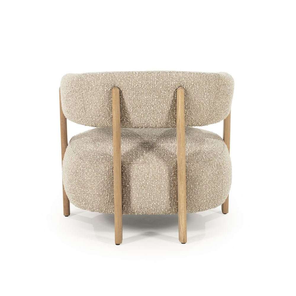 ARMCHAIR LOLA BROWN HUSH 77X75X72CM - Image 7