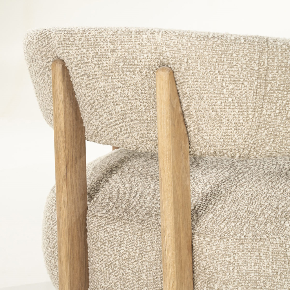 ARMCHAIR LOLA BROWN HUSH 77X75X72CM - Image 3