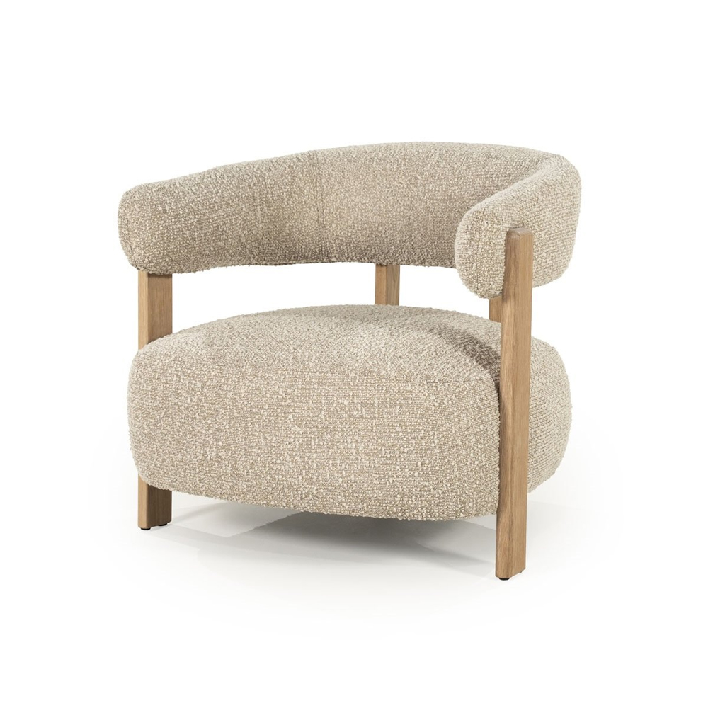 ARMCHAIR LOLA BROWN HUSH 77X75X72CM