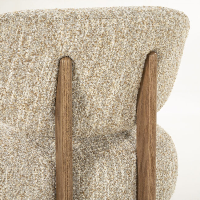 ARMCHAIR REZA BROWN BEIGE BAY 75X80X76,5CM - Image 4