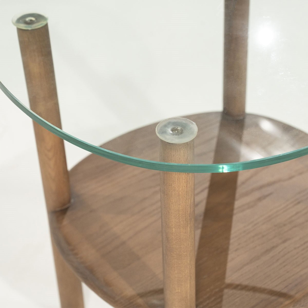 SIDE TABLE CLEO LIGHT BROWN 50X45X50CM - Image 5