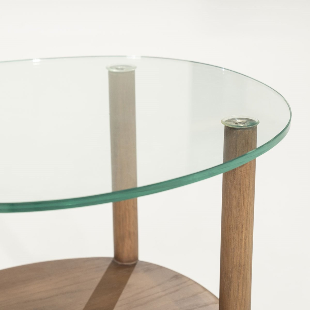 SIDE TABLE CLEO LIGHT BROWN 50X45X50CM - Image 6