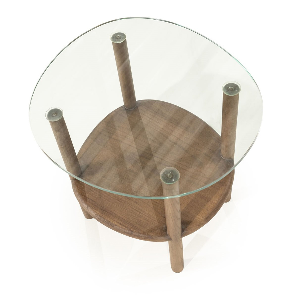 SIDE TABLE CLEO LIGHT BROWN 50X45X50CM - Image 2