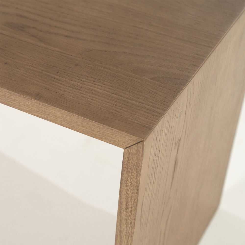 COFFEE TABLE SET FLO LIGHT BROWN 140X70X32/ 84X39X39CM - Image 4