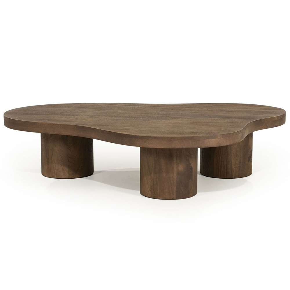 COFFEE TABLE CHARLIE LIGTH BROWN 130X100X30CM