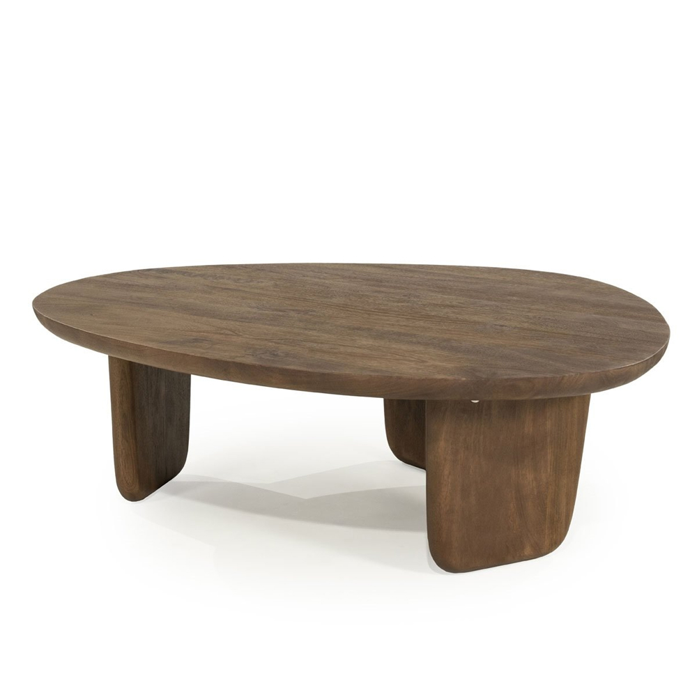 COFFEE TABLE MAUD LARGE LIGHT BROWN 100X85X31,5CM - Image 3