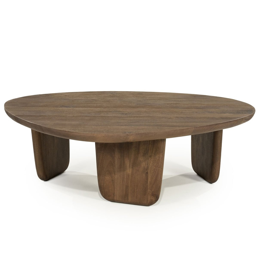 COFFEE TABLE MAUD LARGE LIGHT BROWN 100X85X31,5CM