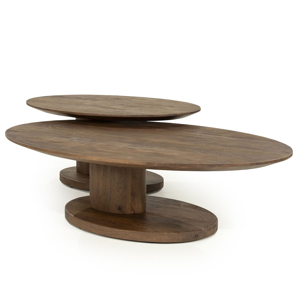 COFFEE TABLE NOVIA SMALL LIGHT BROWN 90X60X35CM - Image 7
